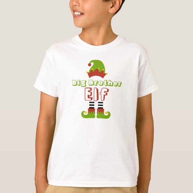 Big Brother Elf jul Julafton Cute T-Shirt (Framsida)