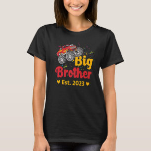 Big Brother Est 2023 Monster Lastbil Baby Announce T Shirt