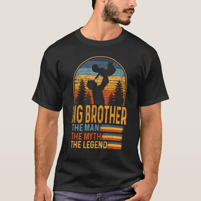 Big Brother Fars dag storebror, mannen, min... T Shirt (Framsida)