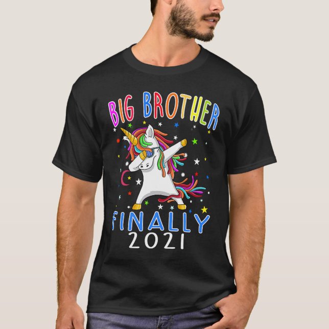 Big Brother Finally 2021 Unicorn T Shirt (Framsida)