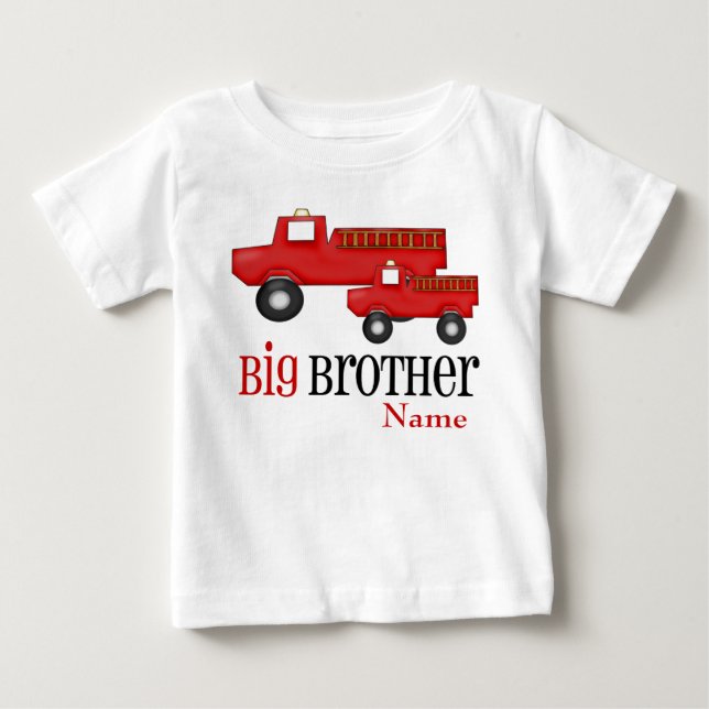 Big Brother Fire Lastbil Personlig Shirt Tee (Framsida)