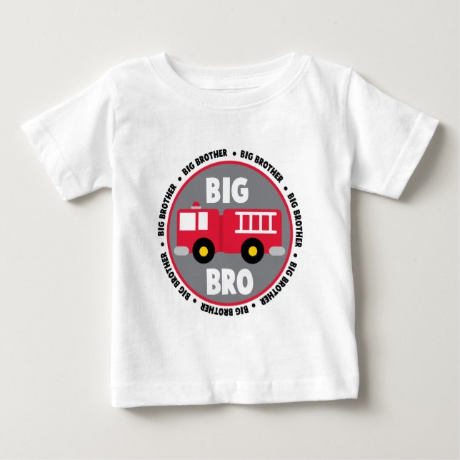Big Brother Fire Lastbil T-shirt (Framsida)