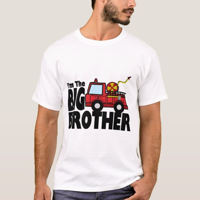 Big Brother Fire Lastbil T-shirt (Framsida)