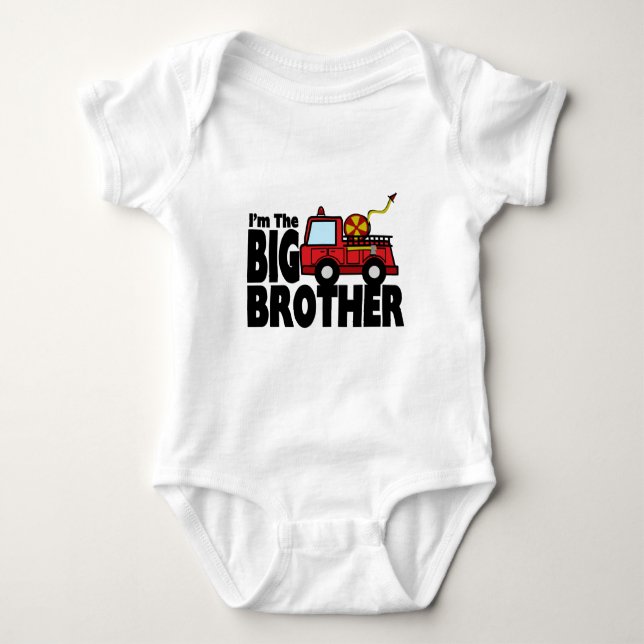Big Brother Fire Lastbil Tee Shirt (Framsida)