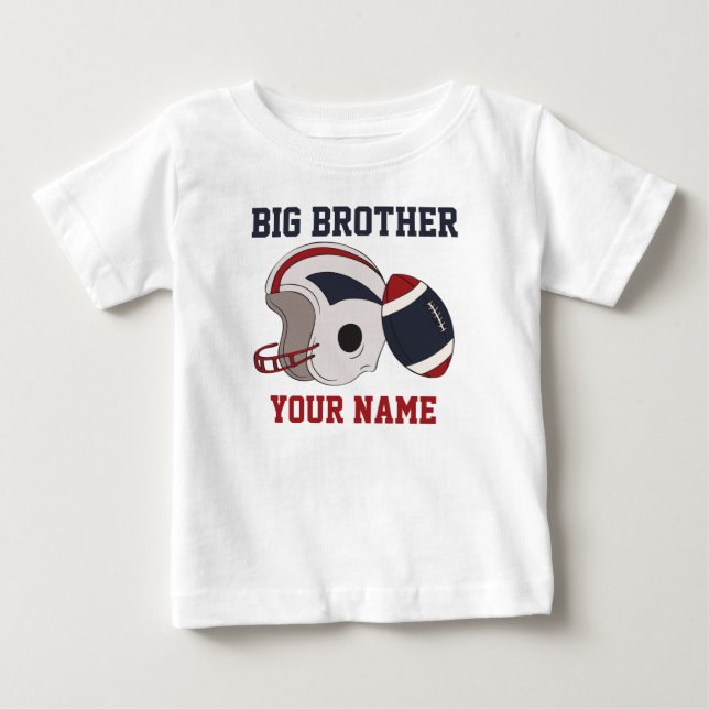 Big Brother Football Personlig Shirt Tee (Framsida)
