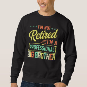 Big Brother För manar Retrött Big Lång Ärmad Tröja