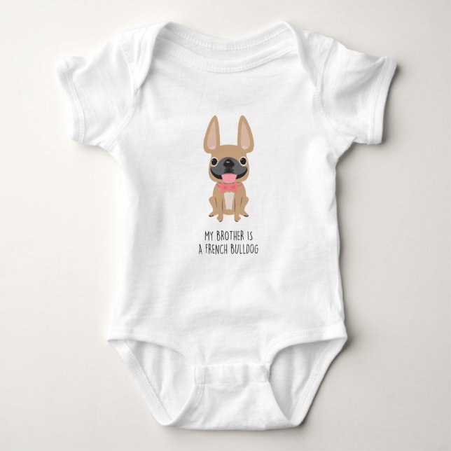 Big Brother Frenchie - Fawn by Fransk Bulldog Kärl Tee (Framsida)