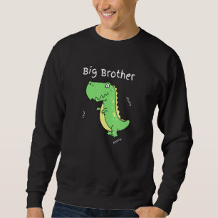 Big Brother Funny T Rex Dinosaur for Boys Lång Ärmad Tröja