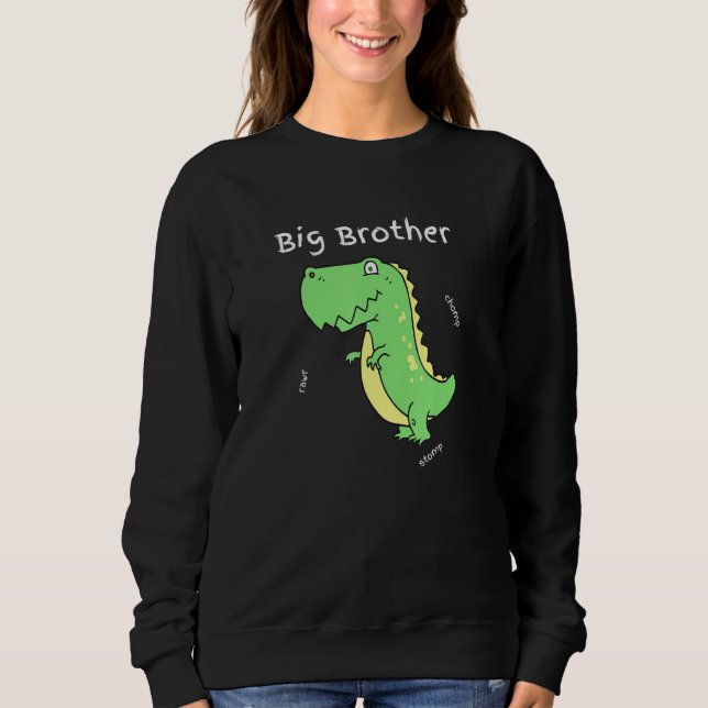 Big Brother Funny T Rex Dinosaur for Boys T Shirt (Framsida)
