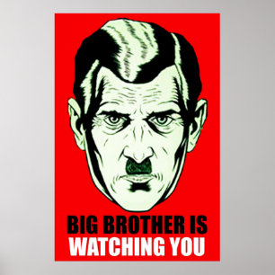 BIG BROTHER GEORGE ORWELL Nitton åttiofyra 198 Poster