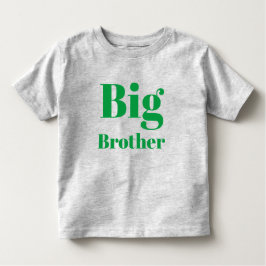 Big Brother grönt brev Söt T Shirt