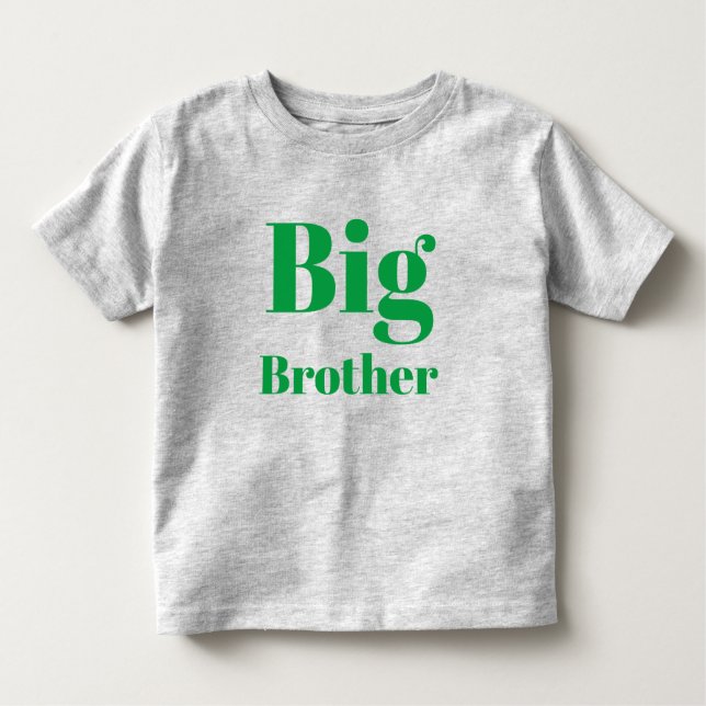 Big Brother grönt brev Söt T Shirt (Framsida)