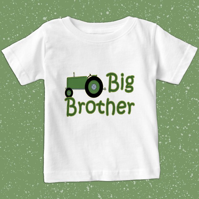 Big Brother Grönt Tractor Tee Shirt (Skapare uppladdad)