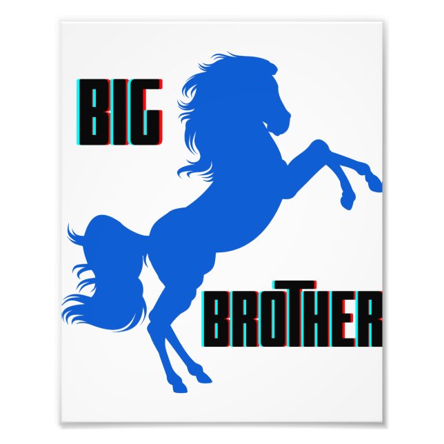 Big Brother Horse Rearing Fototryck (Framsidan)