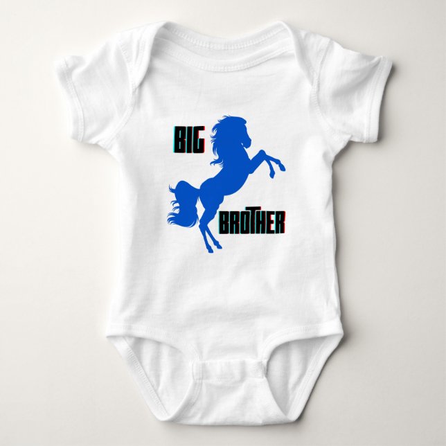 Big Brother Horse Rearing T Shirt (Framsida)