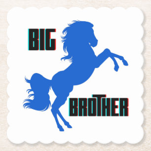Big Brother Horse Rearing Underlägg Papper