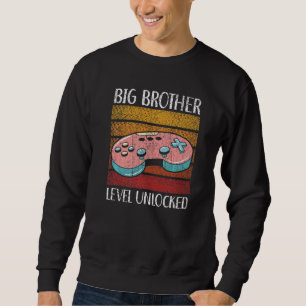 Big Brother Level Unlock Best Bro nånsin Brotherho Lång Ärmad Tröja