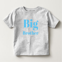 Big Brother Light Blue brev Söt T Shirt