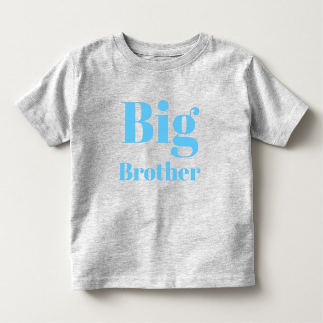 Big Brother Light Blue brev Söt T Shirt (Framsida)