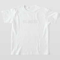 Big Brother Light Grått White Neutralt T-Shirt