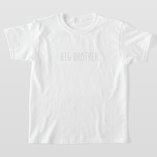 Big Brother Light Grått White Neutralt T-Shirt