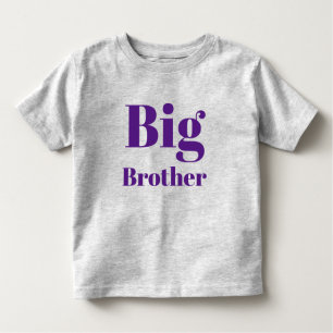 Big Brother lila brev Söt T Shirt