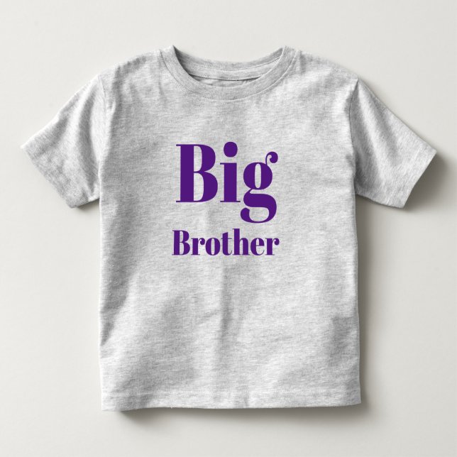 Big Brother lila brev Söt T Shirt (Framsida)