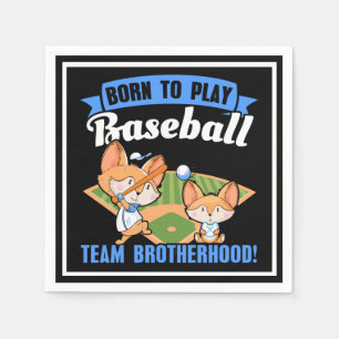 Big Brother Little Brother - Baseball Players Pappersservett