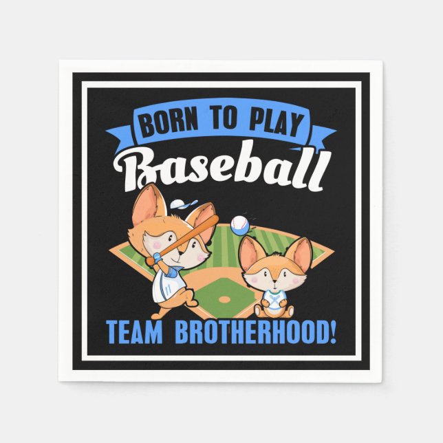 Big Brother Little Brother - Baseball Players Pappersservett (Framsidan)