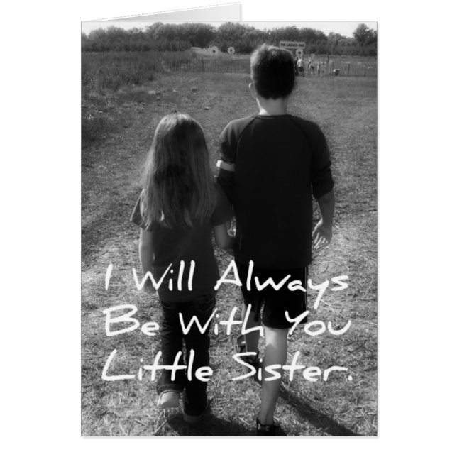 Big Brother Little Sister Hälsningskort (Framsidan)