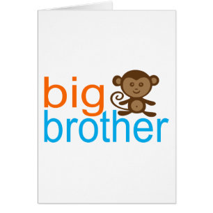 Big Brother Monkey Hälsningskort