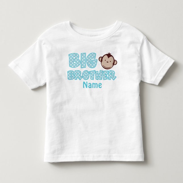 Big Brother Monkey Personlig Shirt T Shirt (Framsida)