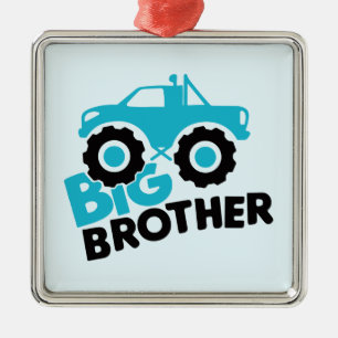 Big Brother Monster Lastbil Julgransprydnad Metall