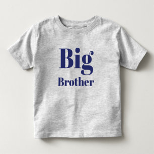 Big Brother Navy Blue brev Söt T Shirt