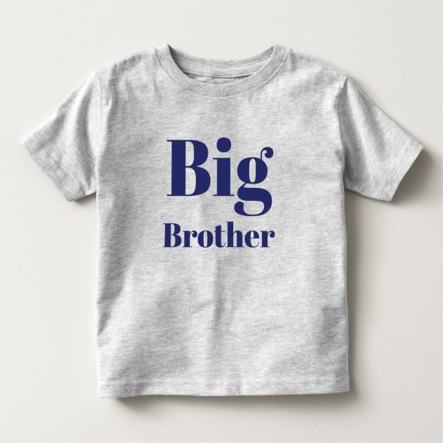Big Brother Navy Blue brev Söt T Shirt (Framsida)