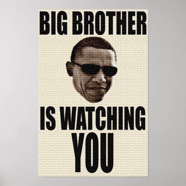 Big Brother Obama 1984 Poster (Framsidan)