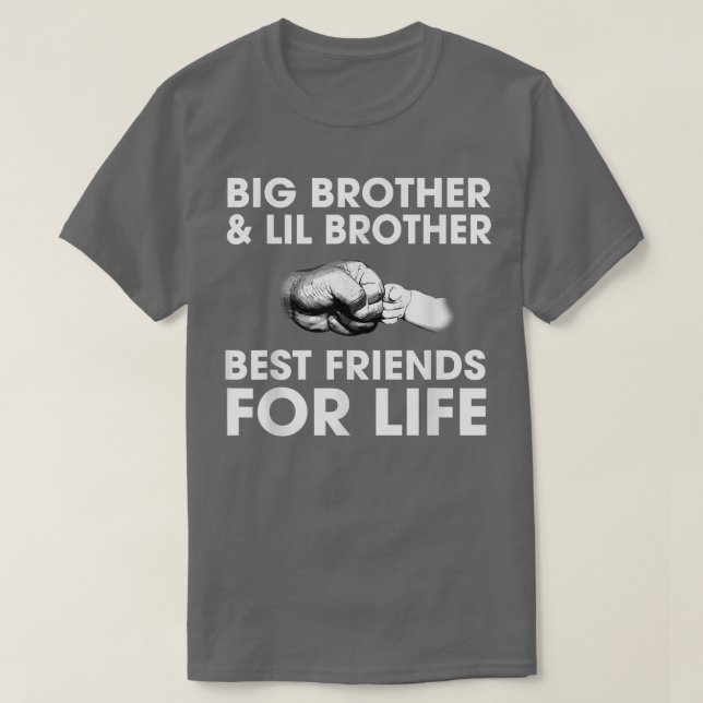 Big Brother och Lil Brother Bästa vänner för livet T Shirt (Design framsida)