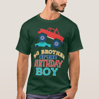 Big Brother of Birthday Boy Monster Lastbil Matchi T Shirt