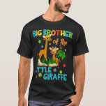 Big Brother of Giraffe Birthday-matchning T Shirt<br><div class="desc">Big Brother of Giraffe Birthday-matchning</div>