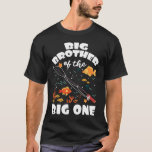 Big Brother of the Big One Birthday Fishema T Shirt<br><div class="desc">Storbror till det stora fisketestet på en födelsedag i dag</div>
