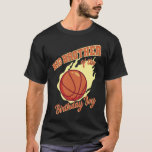 Big Brother of the Birthday Boy Basketball Family T Shirt<br><div class="desc">Big Brother of the Birthday Boy Basketball Party</div>
