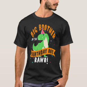 Big Brother of the Birthday Boy Dinosaur Funny Cu T Shirt