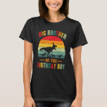 Big Brother of the Birthday Boy Dinosaur Vintage T Shirt<br><div class="desc">Big Brother of the Birthday Boy Dinosaur Vintage.</div>