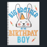 Big Brother of the Birthday Boy Rabbit Notebook Anteckningsbok<br><div class="desc">Den här pappra pennan i fontän är vänlig och kan till och med ha vattenfärger. De stunderna är dedikerade för oss själva,  där du sitter med en kopp i te,  en ny bärbar dator och din favoritpenna. Känslan av att ta bort dig från tomma sidor och hitta dig själv</div>