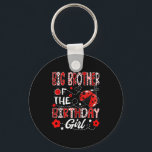 Big Brother of the Birthday Girl Ladybug Big Broth Nyckelring<br><div class="desc">Big Brother of the Birthday Girl Ladybug Big Brother Kryp T-shirt.png</div>