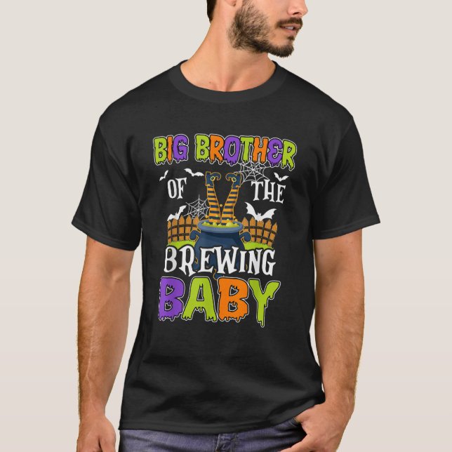 Big Brother Of The Brewing Baby Halloween Witch Ba T Shirt (Framsida)