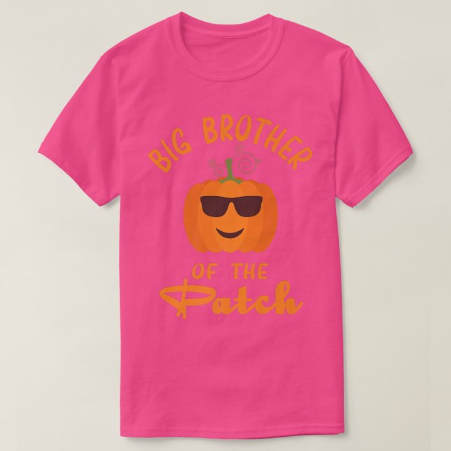 Big Brother Of The Patch Pumpkin N Matching Family T Shirt (Design framsida)