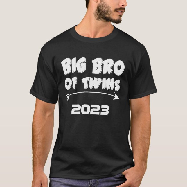 Big Brother of Twillingars 2023 Baby annonser Boy  T Shirt (Framsida)