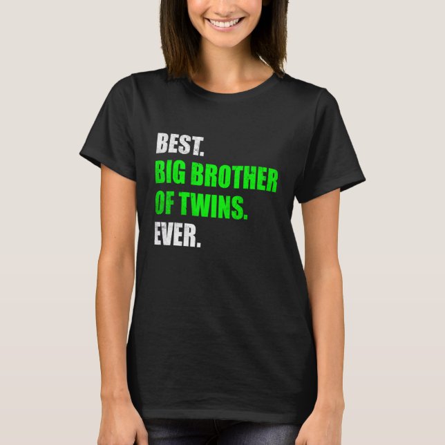 Big Brother of Twillingars Gravid Pronouncement Bi T Shirt (Framsida)
