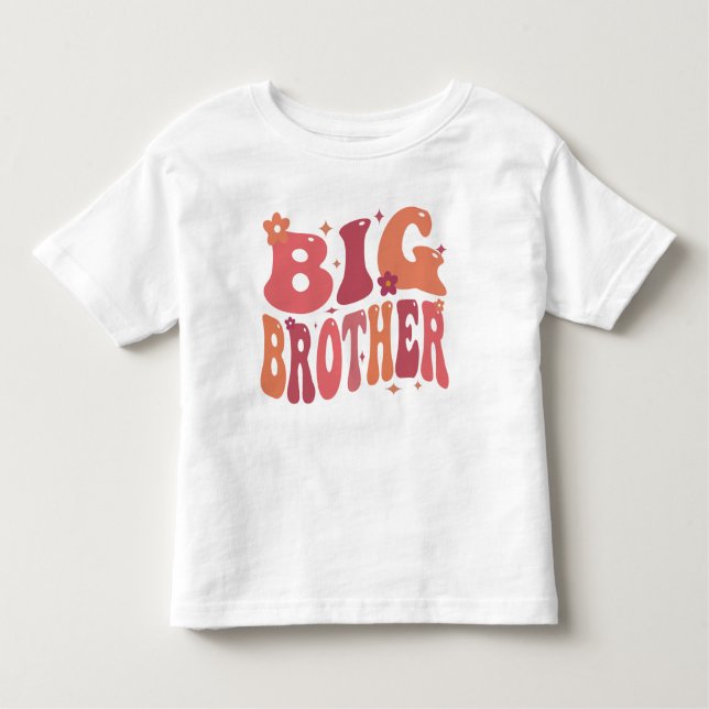 Big Brother Orange Groovy Fall T Shirt (Framsida)